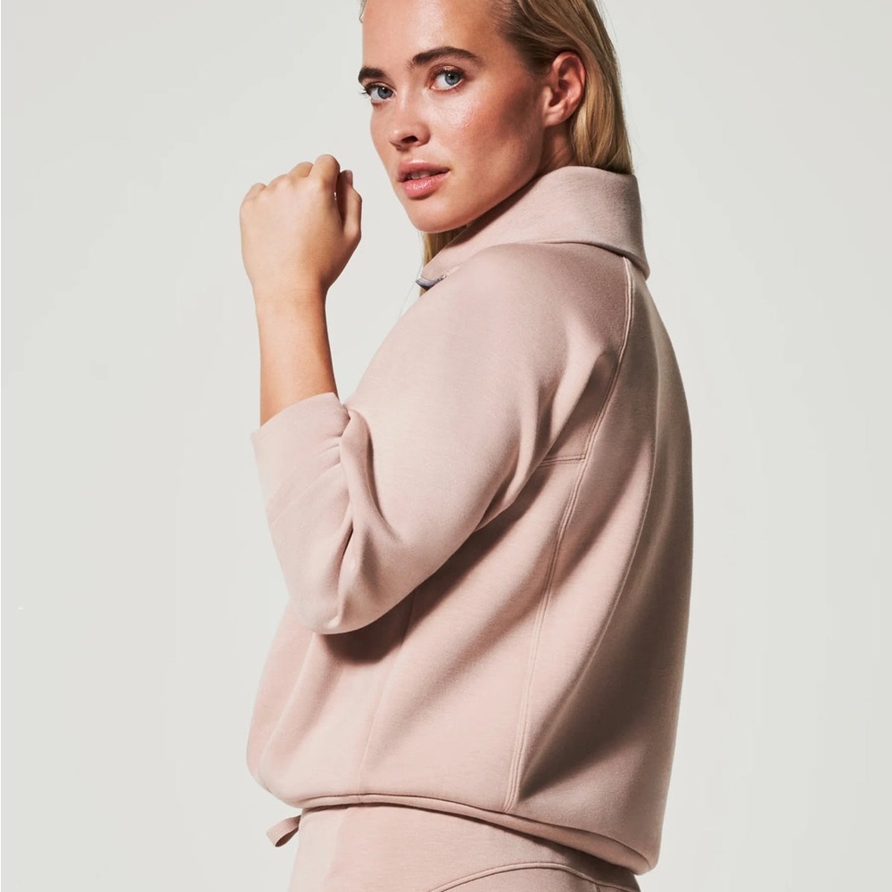 SPANX Air Essentials Half Zip - Lunar - Size M